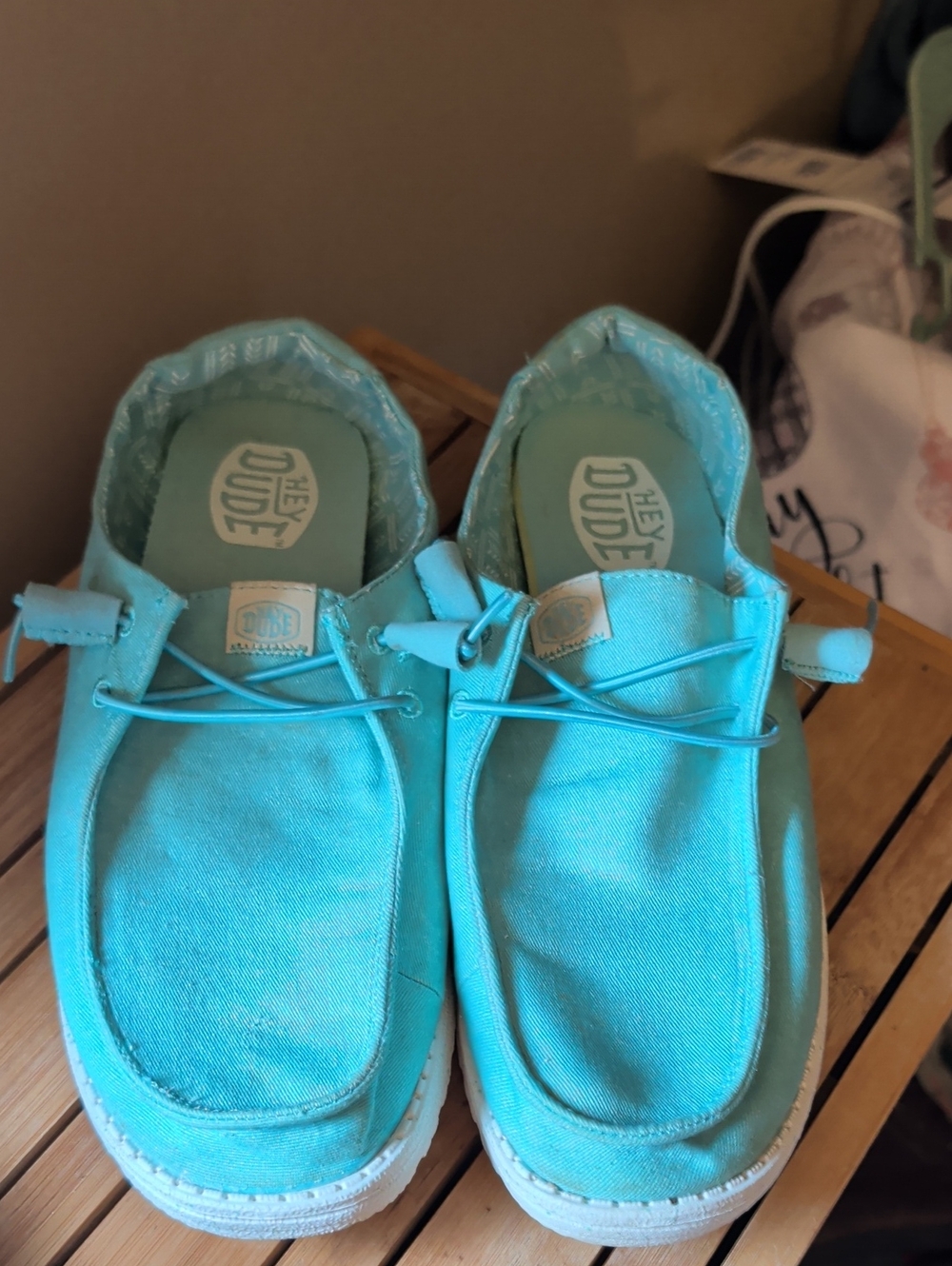 Hey Dude Sneakers in Aqua Blue
